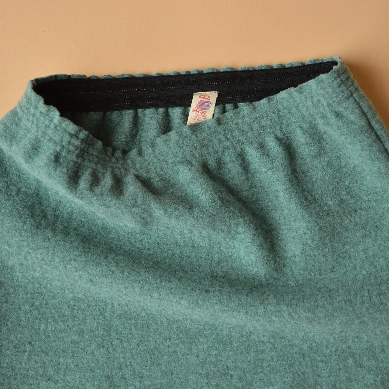 Women's Boiled Merino Wool Skirt - Jade Melange (XS) *Last One!