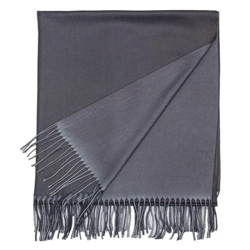 Womens Winter Scarf Cashmere Feel Shawl Wraps Soft Warm Blanket Scarves for Women（With tassels）