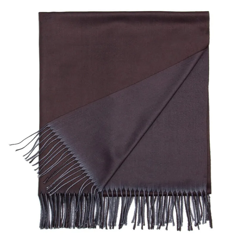 Womens Winter Scarf Cashmere Feel Shawl Wraps Soft Warm Blanket Scarves for Women（With tassels）