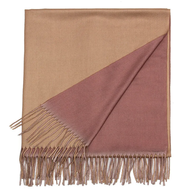 Womens Winter Scarf Cashmere Feel Shawl Wraps Soft Warm Blanket Scarves for Women（With tassels）