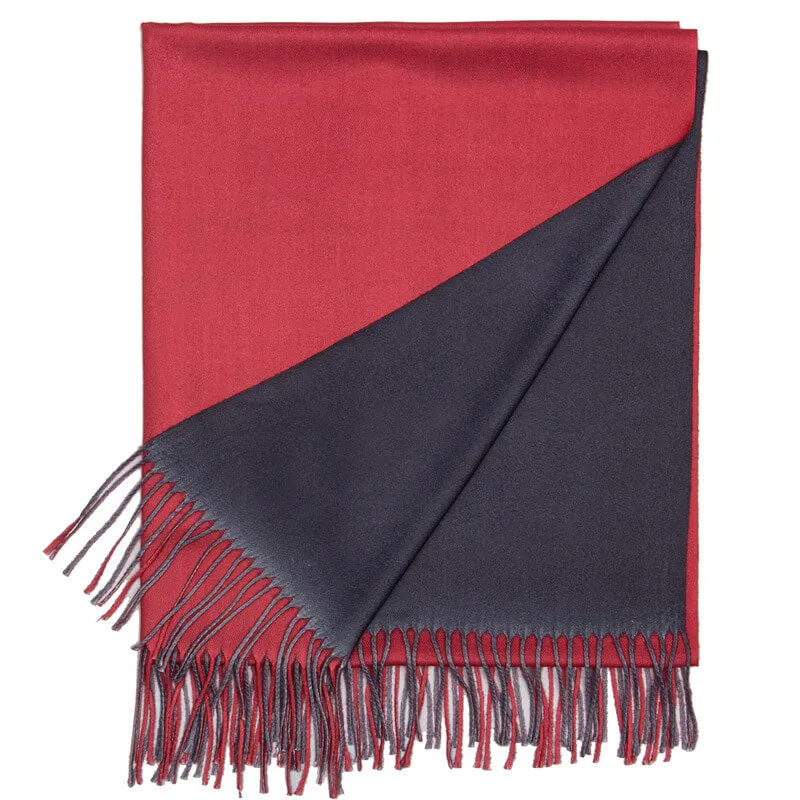 Womens Winter Scarf Cashmere Feel Shawl Wraps Soft Warm Blanket Scarves for Women（With tassels）