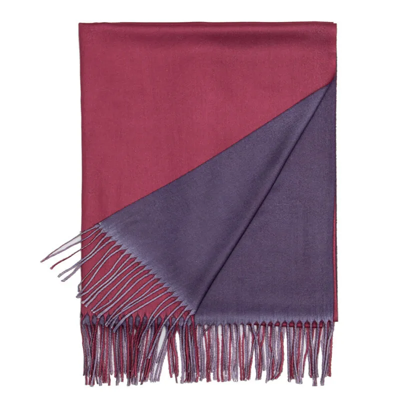 Womens Winter Scarf Cashmere Feel Shawl Wraps Soft Warm Blanket Scarves for Women（With tassels）