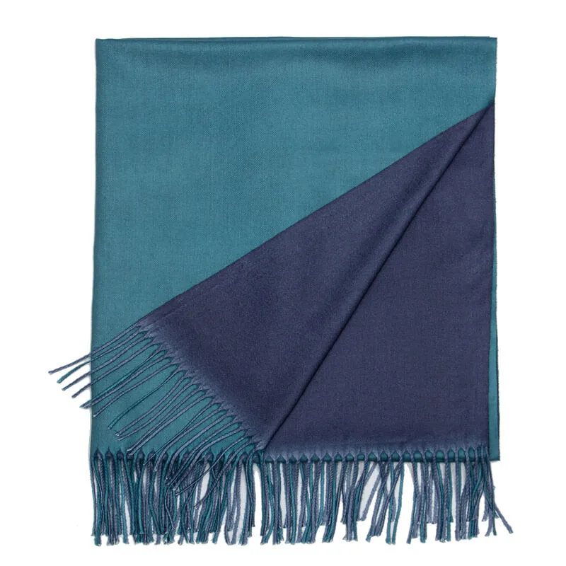 Womens Winter Scarf Cashmere Feel Shawl Wraps Soft Warm Blanket Scarves for Women（With tassels）