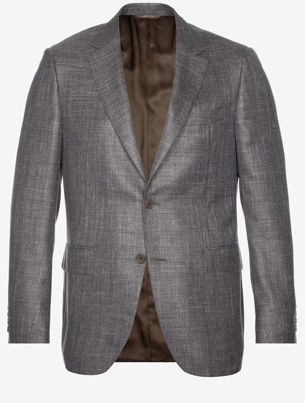 Wool Silk Linen Jacket Taupe