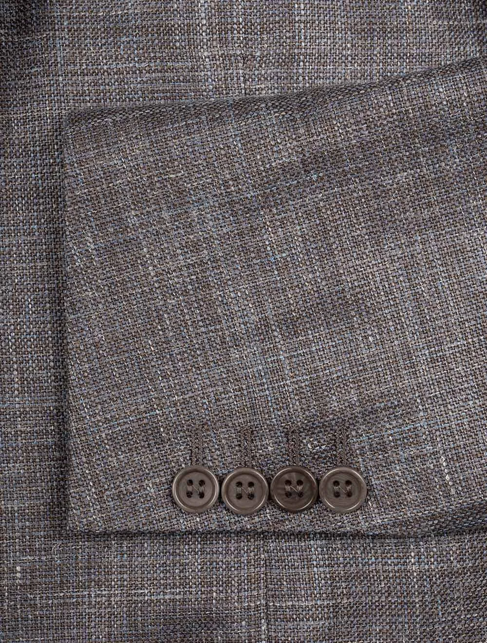 Wool Silk Linen Jacket Taupe