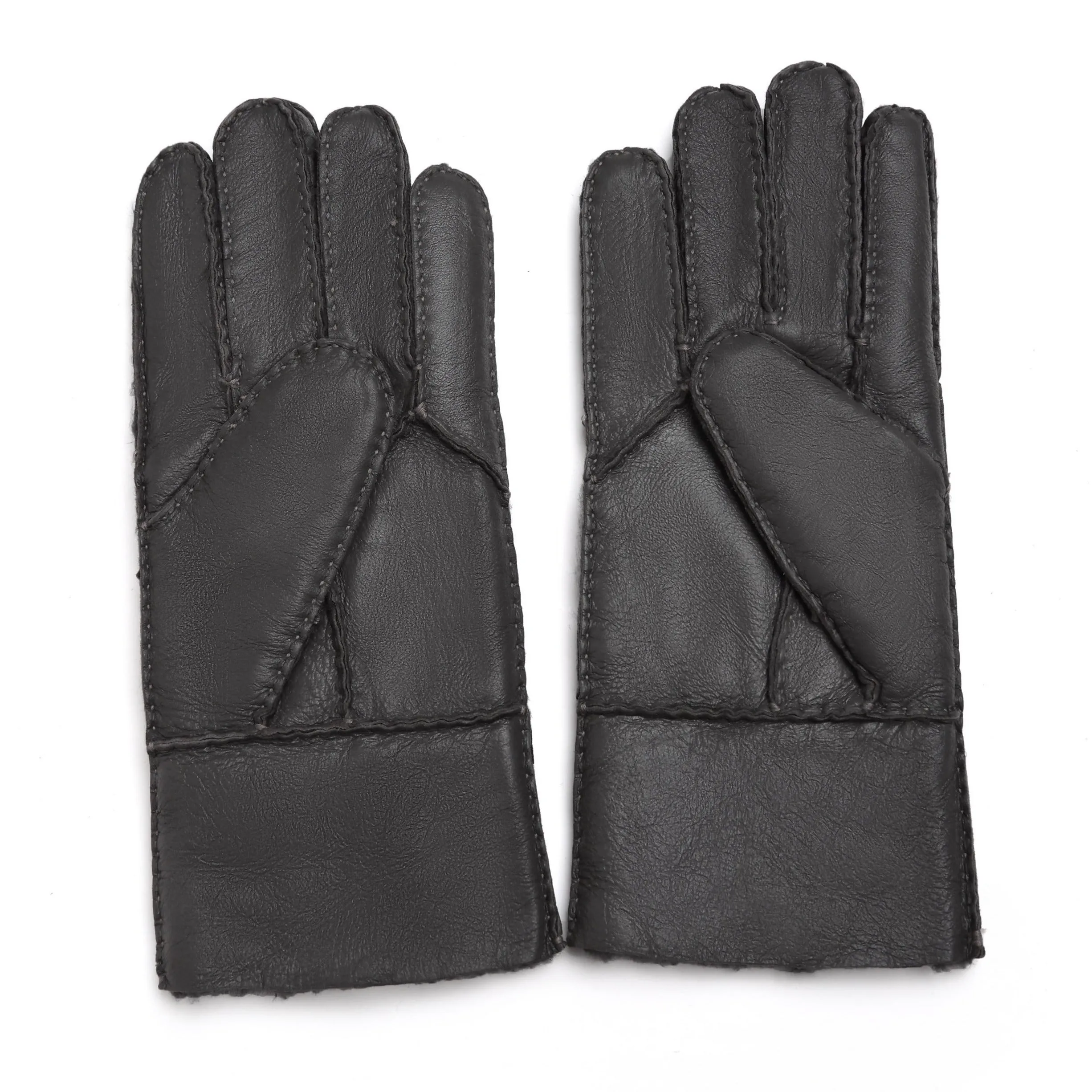 YISEVEN Men's Winter Sheepskin Shearling Leather Gloves