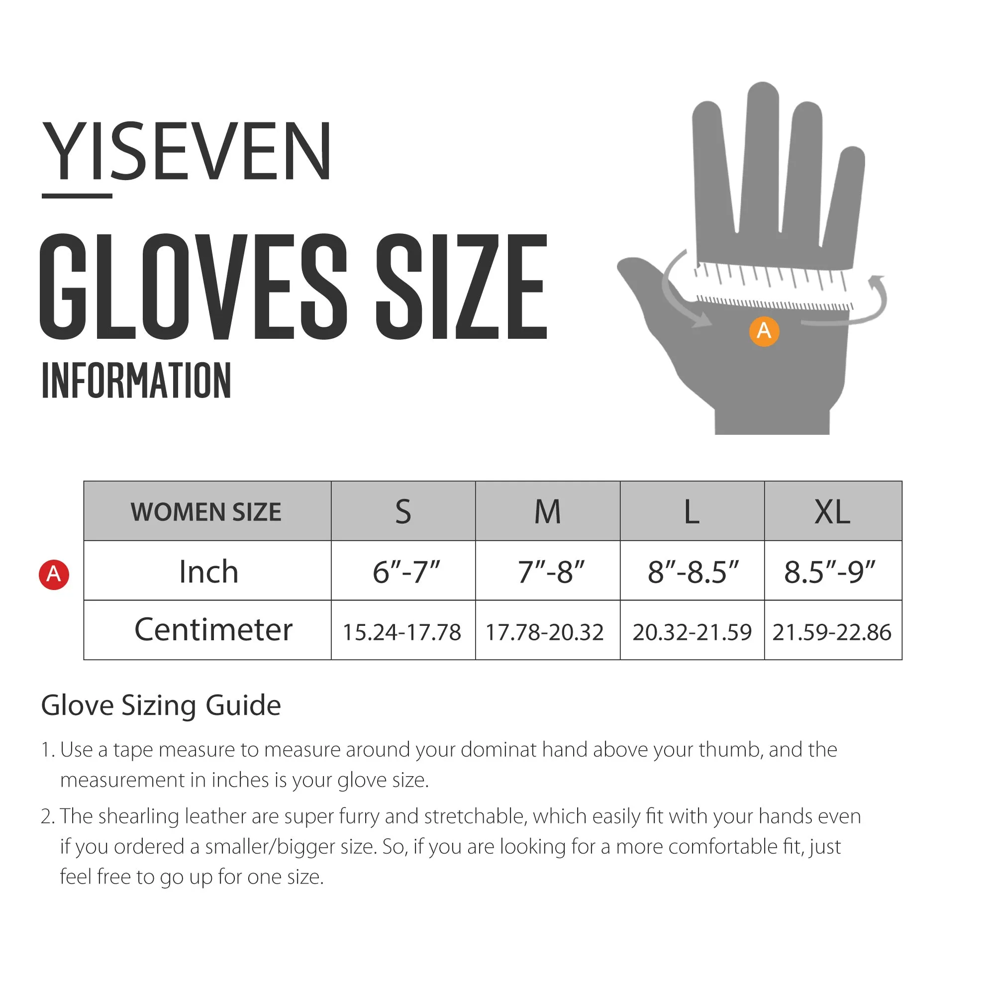 YISEVEN Women's Lambskin Handmade Curly Shearling Gloves